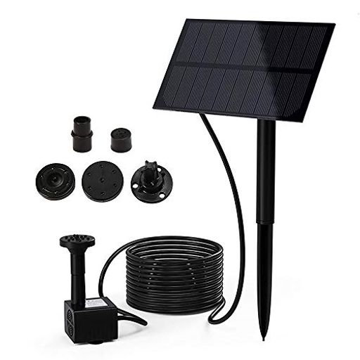 ORIGINCOM ソーラー噴水ポンプキット 太陽光で発電 電気代不要 屋外用 1.5W ノズル...
