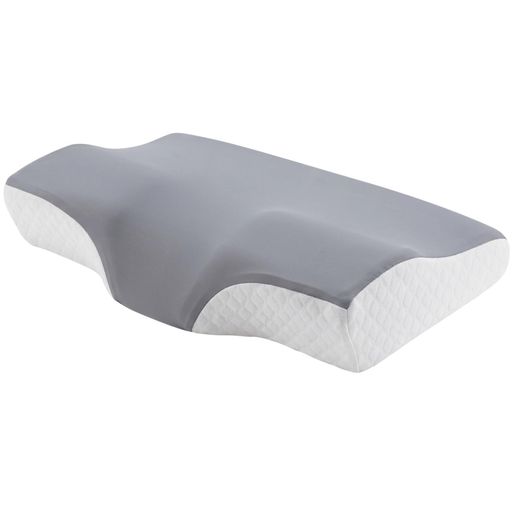 Clyox 枕 首が痛くならない 低反発 安眠枕 3D立体構造 60D高密度 快眠 安眠枕 波型+くぼみ型 ブルーグレー