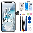 EFAITHFIXiPhone11ProMaxLCDスクリーン交換用6.5インチアセンブリディスプレイ3Dタッチスクリーンデジタイザー修理ツールキット付き防水粘着強化ガラスプロテクターA2161、A2220、A2218用