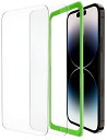 BelkiniPhone14Pro用保護ガラスフィルム強化ガラス日本AGC旭硝子製0.33mm簡単取付キット付き2枚セットOVA109zzクリア