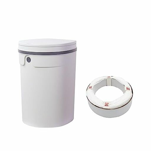 おむつ処理用ゴミ箱 DEO・PAIL(デオペール) ミニ 12L 専用カセット1個付 防臭 消臭 抗菌 ベビー 介護用 ライトグレー