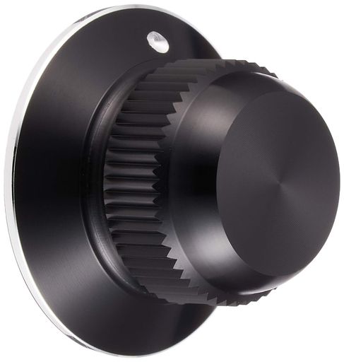 HATAヒラメローレット・ハットノブ(Φ6.4・ドット)黒色セット