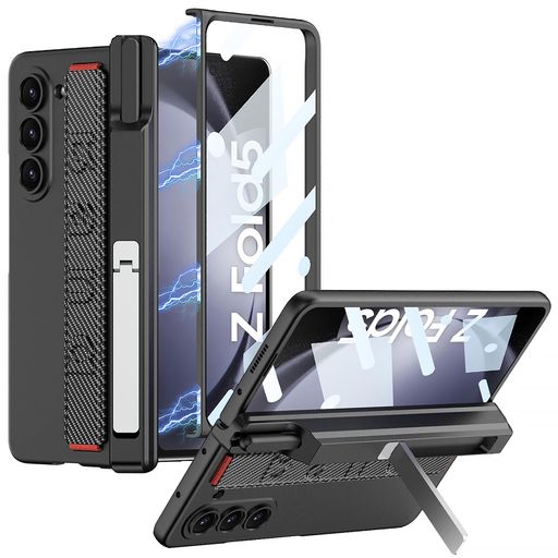 DEMCERT GALAXY Z FOLD5ケース リストバンド 【Z FOLD5専用のSペンスロット】 FOLD5CASE フォールド5カ..