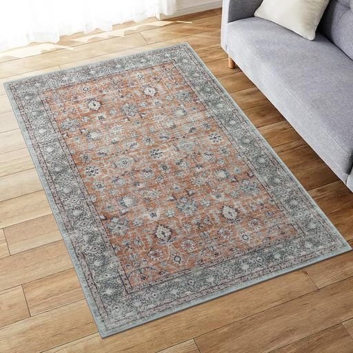 HAOCOOラグ洗える90x150cmホットカーペット対応ペルシャ風ラグマット1畳ふわふわおしゃれオールシーズ..