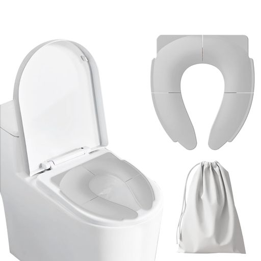 siawadeky折り畳み補助便座携帯便利子供幼児便座トイレトレーニング収納ポーチ付き落下防止持ち運び便..