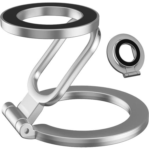 両面マグネット スマホリング Mag-safe リング スマホスタンド マグネット MagS-afe対応 折り畳み式 スマホスタンド ホールドリング フィンガーリング スマホホルダーアルミ合金 360°回転角度…