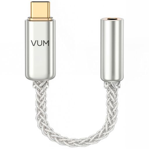 VUM USB-C DAC イヤホン変換アダプター ハイレゾ ポータブルヘッドアンプ