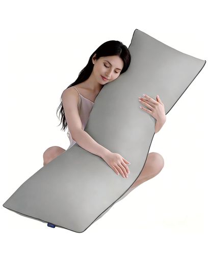 YZ HOME 抱き枕 だきまくら 120x40cm 横向き寝 長い枕 男女兼用 厚み調整可能 安眠...