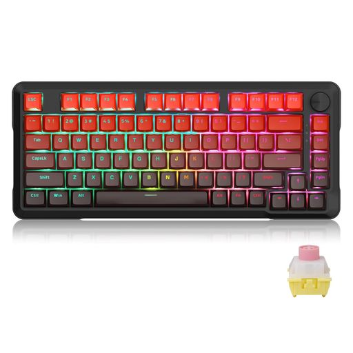 e元素 Hz-82 ラピッドトリガー ゲーミングキーボード 磁気スイッチ 75% 82キー 有線 英語配列 RGB