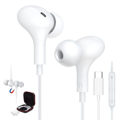 【令和6年新モデル】タイプ C イヤホン 有線 マイク 付き USB TYPE C イヤフォン 対応IPHONE 15/IPAD PRO/IPAD AIR 4/5 MINI 6/IPAD 第10世代 PS5 SWITCH MACBOOK GALAXY