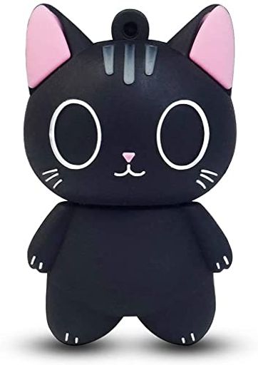 【日本オフェス出荷】オモシロUSBメモリ黒猫模様小型かわいい2.0フラッシュドライブ容量32G柔らかいPVCシリコン材質 【日本オフェス出荷】オモシロUSBメモリ黒猫模様小型かわいい2.0フラッシュドライブ容量32G柔らかいPVCシリコン材質