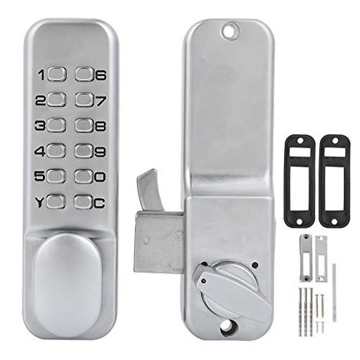 XUUYUU デジタルコードロック デジタルドアロック 亜鉛合金 1〜11桁(繰り返しなし) ドアの厚さ 10-60MM 盗難防止 引き戸、オフィスドア、室内ドア、賃貸ドア、複合ドアなど