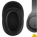 GeekriaイヤーパッドQuickFit互換性パッドソニーSonyMDR-100ABNWH-H900Nヘッドホンに対応パッドイヤー/イヤーカップ(プロテインレザー/ブラック)