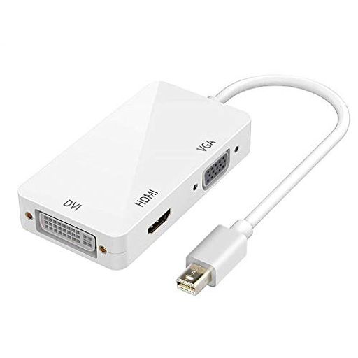 RIARUMAKOTO 3IN1 MINI DISPLAYPORT TO DVI VGA HDMIアダプタ 変換アダプター 1080Pサーポート MAC BOOK AIR/MAC BOOK PRO/IMAC/MAC MINI/SURFACE PRO 1