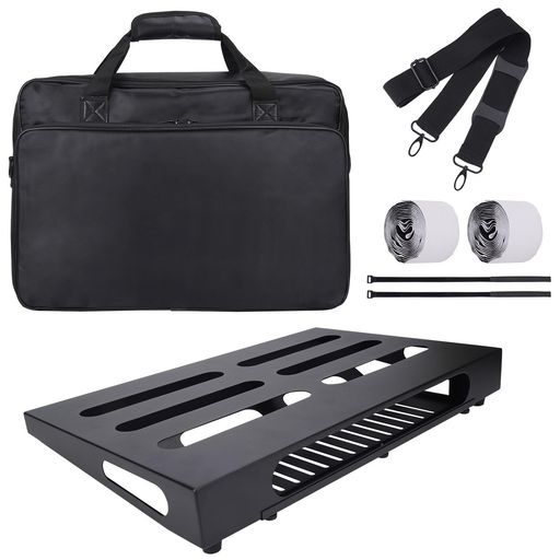 GOKKOギターエフェクターボードペダルボード収納バッグ付き(ML-ブラック)