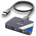 NEWCAREHDMI切替器(分配器)4K@60Hz3入力1出力HDMIセレクター3ポートに対応電源不要手動【HDMI2.0ケーブル付属0.8m】3D1080PHDCP2.2に対応【Nintendo