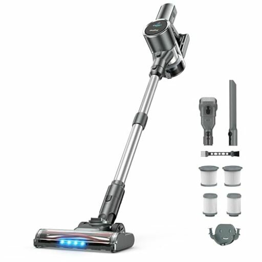 掃除機コードレス【48000pa強力吸引・自立式・60分連続稼働】Airpherコードレス掃除機48kPA40-60分連働..