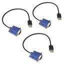 EvanlakUSB-VGAダミープラグヘッドレスゴースト機能的に安定ダミープラグ伝導性PerformancevgaヘッドレスRGBディスプレイエミュレーターオペレーティングシステムブートと負荷解像度
