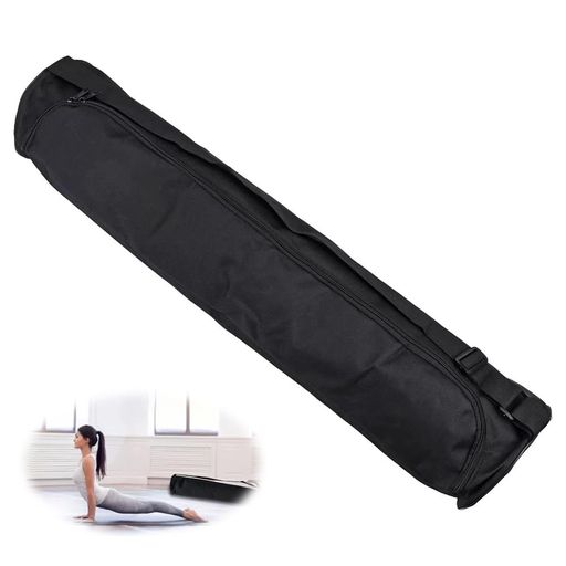 NIHOOOOH ヨガマットケース ヨガマットバッグ 収納 72x16cm ブラック オックスフォ...