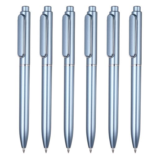 PATIKIL 6本セット 伸縮式ペン 0.5mm ゲルインクボールペン 中字 滑らかな書き心地...
