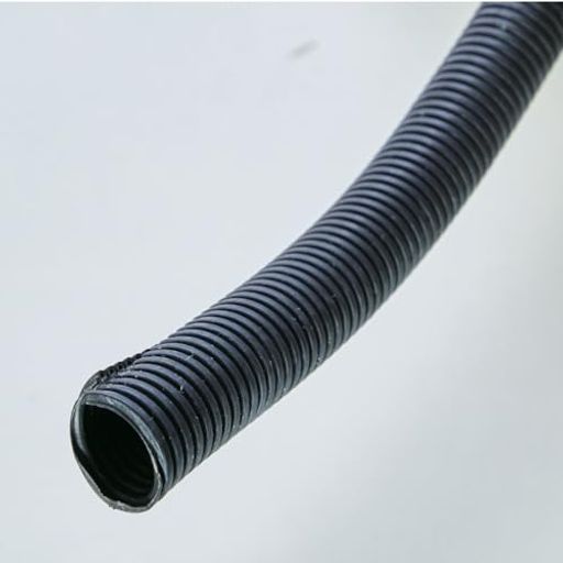 トラスコ中山(TRUSCO) 屋外用コルゲートチューブ スリット入り 黒 10m 内径17mm CT...