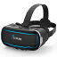TECKLINE VRゴーグル スマホ用 ヘッドマウントディスプレイ VR ゴーグル 3D メガネ スマホ DMM VR動画 PMMA非球面光学レンズ 1080P 120°視野角 伸縮性ヘッドバンド 4.5~6.5インチ IPHONE&