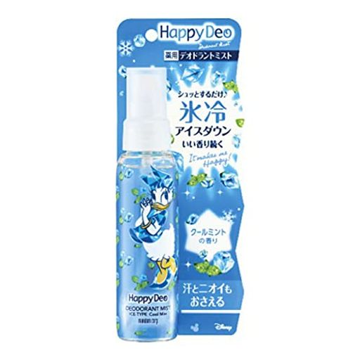マンダム ハッピーデオ デオドラントミスト アイスダウン クールミント 80ML (医薬部外品)