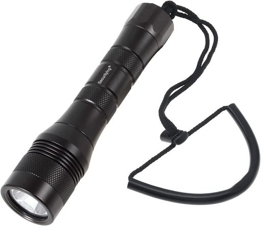 SecurityIng DF08 ダイビングライト 1050ルーメン 明るい U4 LED 水中ライト IPX-8防水 水中150M 120°ワイドビーム 1つ点灯モード ダイビング ナイトダイビング スキューバダイビング