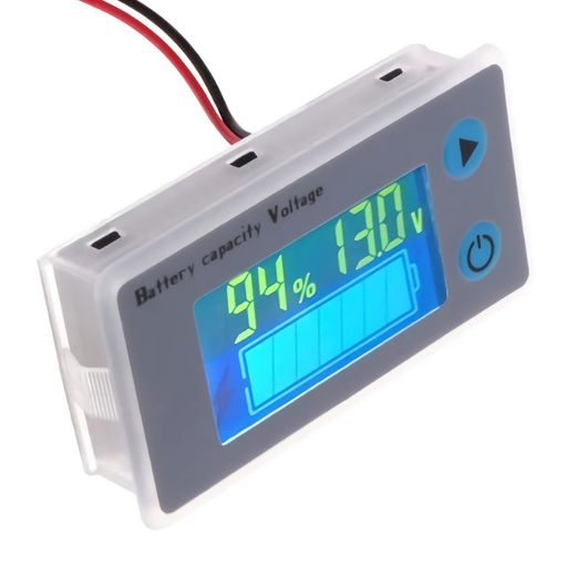 バッテリー電圧計 残量計バッテリー残量( )電圧(V)温度(°C)表示可能鉛電池リチウム電池サブバッテリーデジタル電圧計バイク車バッテリーテスターバッテリーモニターDC10~100V電池対応日…