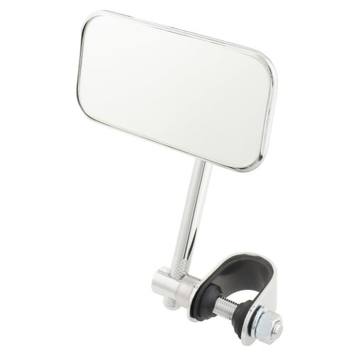 キジマ(Kijima)バイクパーツミラースクエアミニクランプ式スチール製左右兼用1個入り汎用クロームメッキ203-9124