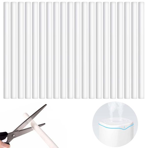 PAVIKE棉棒加湿器専用(20本入り)加湿器給水芯替え芯交換フィルター加湿器コットンフィルタースティック小型卓上加湿器/ポータブルディフューザー汎用品強力な吸水性自由裁断でき0.8*20cm…