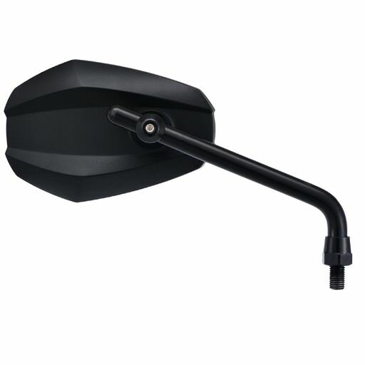 デイトナ(Daytona)バイクミラー10mm正ネジ耐振広角ハイビジミラーエッジローブラック左右共通片側1本14948