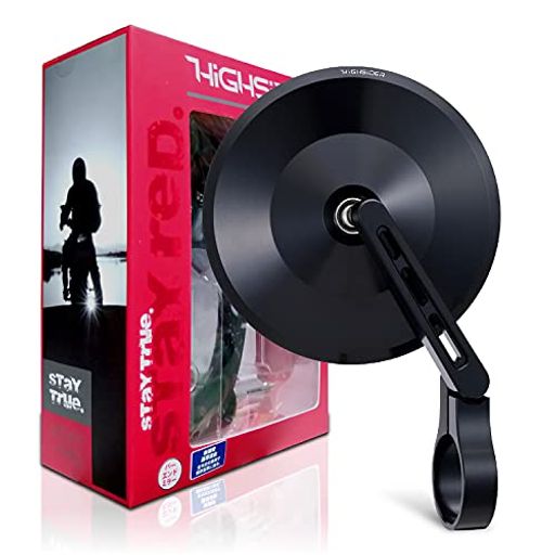 デイトナ(Daytona)バーエンドミラーバイク角度調節機能付き新保安基準適合ECE規格HIGHSIDER(ハイサイダー)モンタナ2ブラック片側1本15162