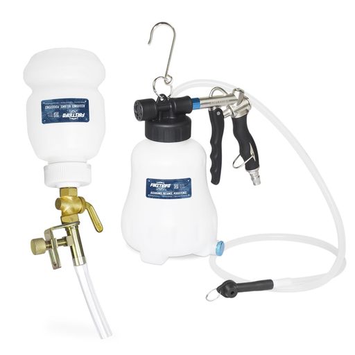 良匠FIRSTINFOTOOLS1.1Lエアー式ブレーキブリーダー(&1Lブレーキフルード補充器)エア抜きブレーキフルード交換(セット)