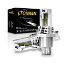 【超爆光H4 LEDモデル】LTONXEN 車用 LED ヘッドライト H4 HI LO切替 新車検対応 高光効32個の7535 LEDチップを搭載 ホワイト LED H4 バルブ DC 11V-18V対応 30W 瞬間起動 ファンレス 静音 2個入...