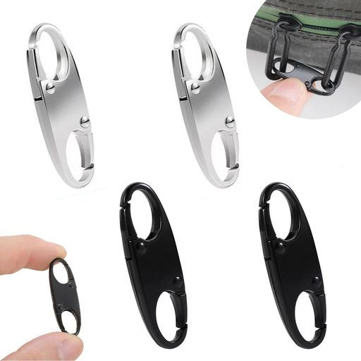 ジッパークリップ盗難防止4個入りファスナー引き手バックパックジッパーロックキーホルダー海外旅行空..