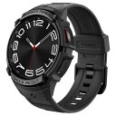 SPIGENGALAXYWATCH6CLASSIC43MMバンド体組成測定可能一体型ケースカバー耐衝撃スポーツバンド落下衝撃吸収耐久性傷防止ラギッド・アーマー・プロACS06492(ブラック)(2)