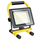 SHINESHARE LED投光器 作業灯 100W 大容量電池 USB充電式 便携 高輝度 昼光色 赤青点滅 IP65防水 ワークライト 户外照...