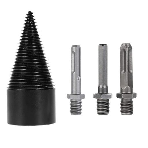 KEWAYO木材分割ドリル薪ドリルビット薪割りドリルステップドリル木材薪割り機用開け木材スプリッタドリ..