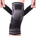 膝サポーター 加圧ベルト付 理学療法士推奨 スポーツ 登山 薄い 通気性 伸縮性 WELTAS (XL)
