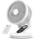 サーキュレーターDCモーター【2025年業界トップモデル極静穏分解丸洗い】高水準傑作!6段階風量調節強力送風3D自動首振り12時間タイマー機能静音卓上小型扇風機省エネ一台多役お手入れ簡…