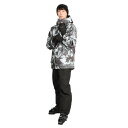 エアボーン（ARBN）（メンズ）スキーウェア 上下セット セットアップ 23 TIE-DYE スーツ AB33WW1395 BLK ブラック 抗菌防臭