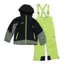 ボンファイア(Bonfire)(キッズ)ジュニア 子供 男の子 スキーウェア 上下セット スーツ 25MULTI COLOR 80BNF4FSP2335 BLK