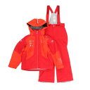 デサント(DESCENTE)(キッズ)ジュニア スーツ スキーウェア 上下セット DWJWJH90 MOR サイズ調整