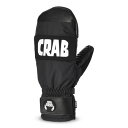 クラブグラブ(CRABGRAB)(メンズ)グローブ ミトン スノーボード 23-24 PUNCH MITTEN BLK サイズS