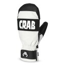 クラブグラブ(CRABGRAB)(メンズ)グローブ ミトン スノーボード 23-24 PUNCH MITTEN WHT サイズM