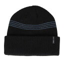 AUTUMN(メンズ、レディース)ビーニー ニット帽 AT24 MINI STRIPE BK/BL