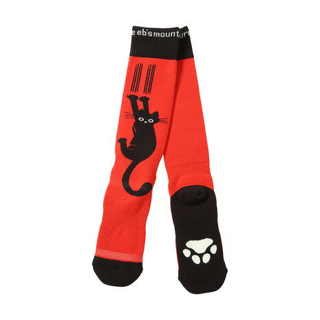 エビス（ebs）（レディース）ソックス ベリーウォーム クロネコ 4500453-VERY W KURONEKO OR