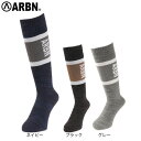 エアボーン(ARBN)(メンズ)靴下 ソックス ロゴ 杢柄 AB33WC0004 防寒 保温 抗菌防臭