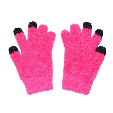 GLAMLIN（GLAMLIN）（レディース）5本指 ニット グローブ GFGT NEON PINK